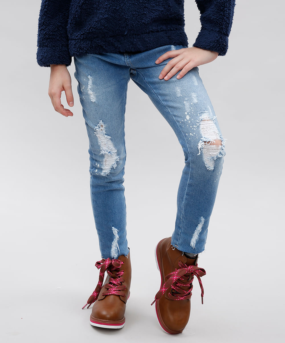 Calca-Jeans-Infantil-com-Puidos-e-Respingos-Azul-Claro-9549008-Azul_Claro_1