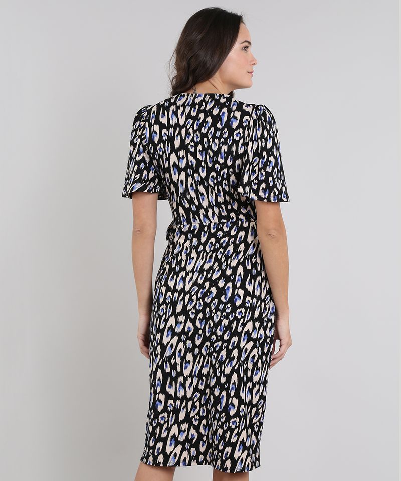 Vestido-Feminino-Mindset-Transpassado-Estampado-Animal-Print-Manga-Curta-Preto-9658974-Preto_2