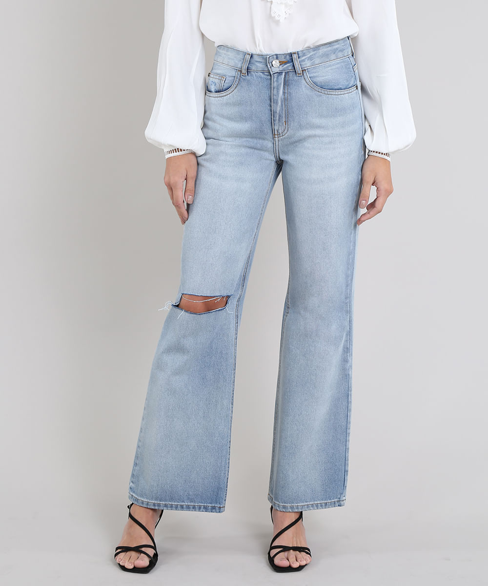 Calca-Jeans-Feminina-Mindset-Reta-com-Rasgo-Azul-Claro-9661013-Azul_Claro_1