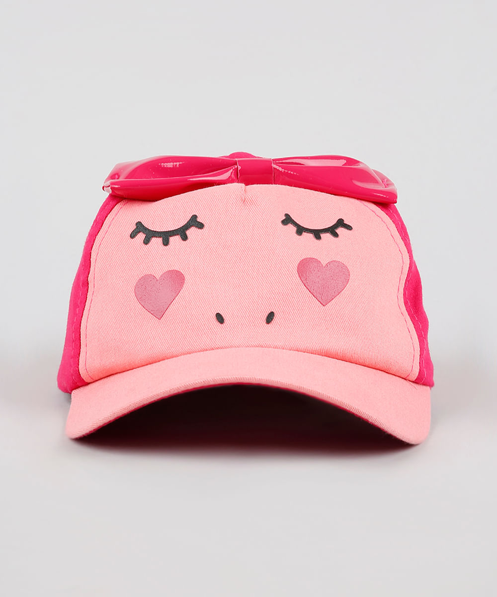 Bone-Infantil-Aba-Curva-Unicornio-com-Laco-Rosa-Escuro-9578677-Rosa_Escuro_1
