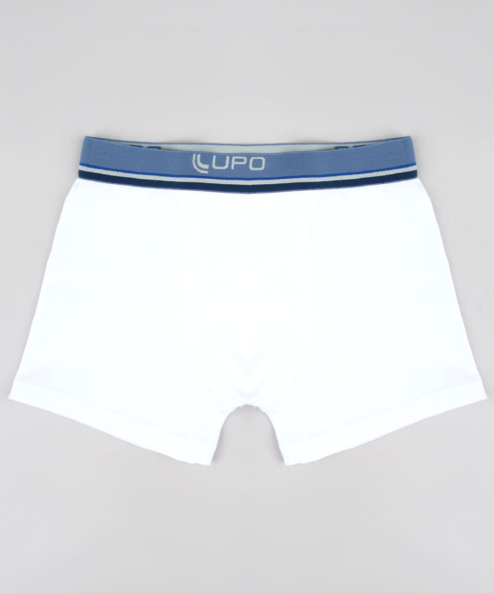 Cueca Infantil Boxer Lupo Branca é boa?