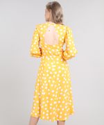 Vestido-Feminino-Midi-Mindset-Estampado-de-Poa-Manga-Longa-Amarelo-9651373-Amarelo_2