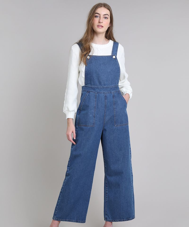 Macacao-Jeans-Feminino-Mindset-Pantalona-com-Bolsos-Azul-Medio-9674900-Azul_Medio_1