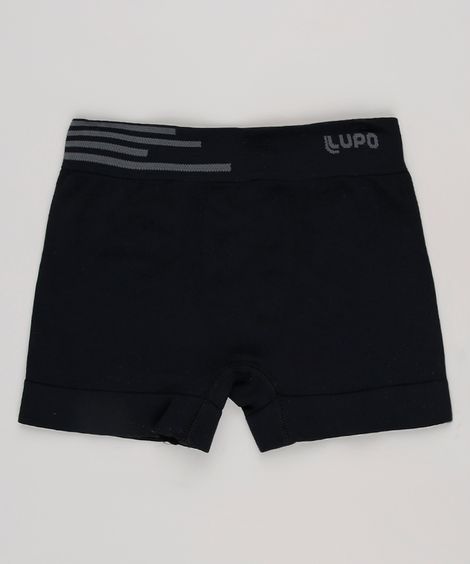 Cueca Infantil Boxer Lupo Preta