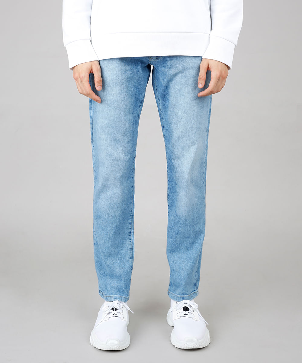 Calca-Jeans-Masculina-Reta-com-Rasgos-Azul-Claro-9647541-Azul_Claro_1