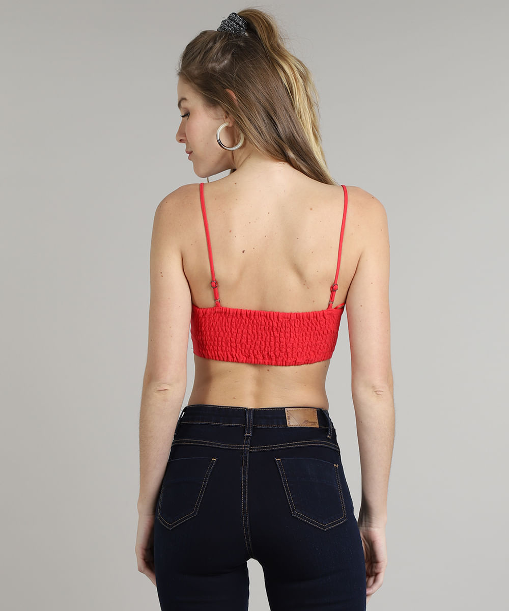 cropped vermelho cea