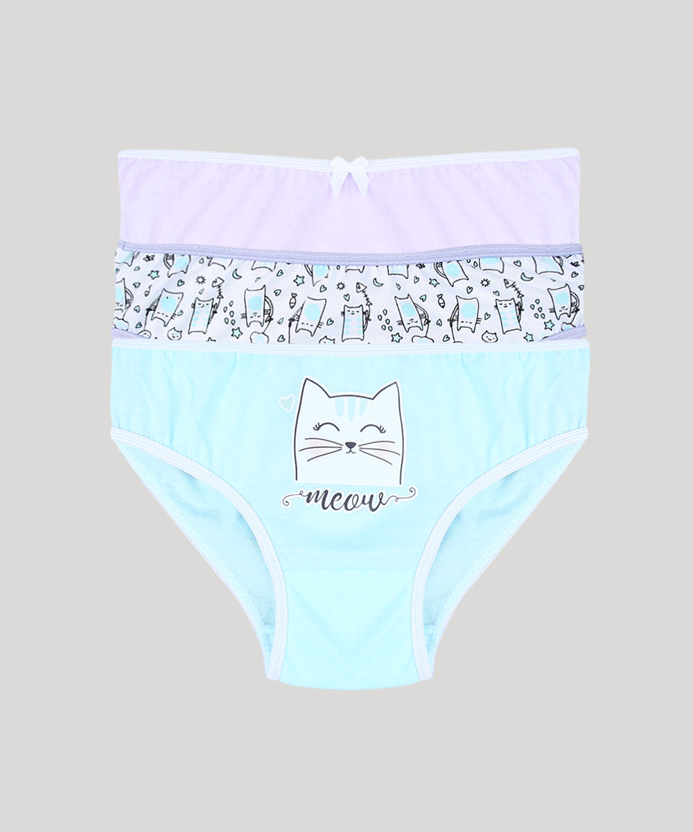 Kit-de-Calcinhas-Infantis-Gatinho-Multicor-9638071-Multicor_1