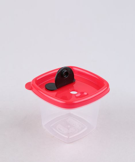 Pote Quadrado Mickey Vermelho