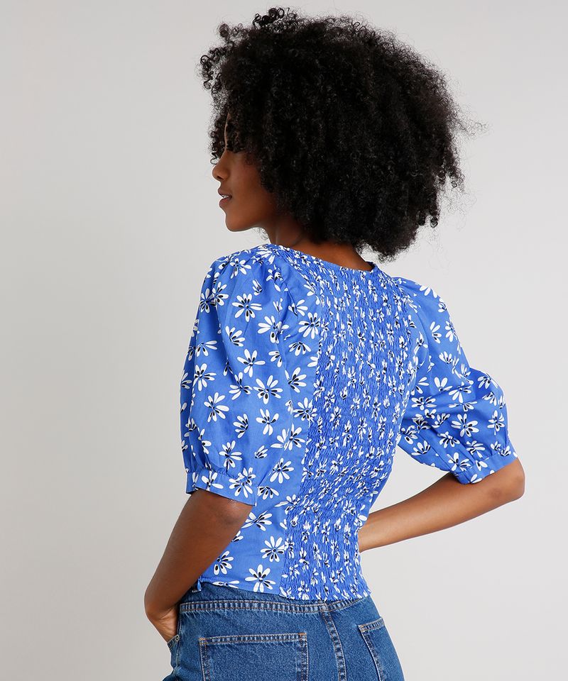 Blusa-Feminina-Mindset-Estampada-Floral-Manga-Bufante-Decote-Princesa-Azul-9722986-Azul_2