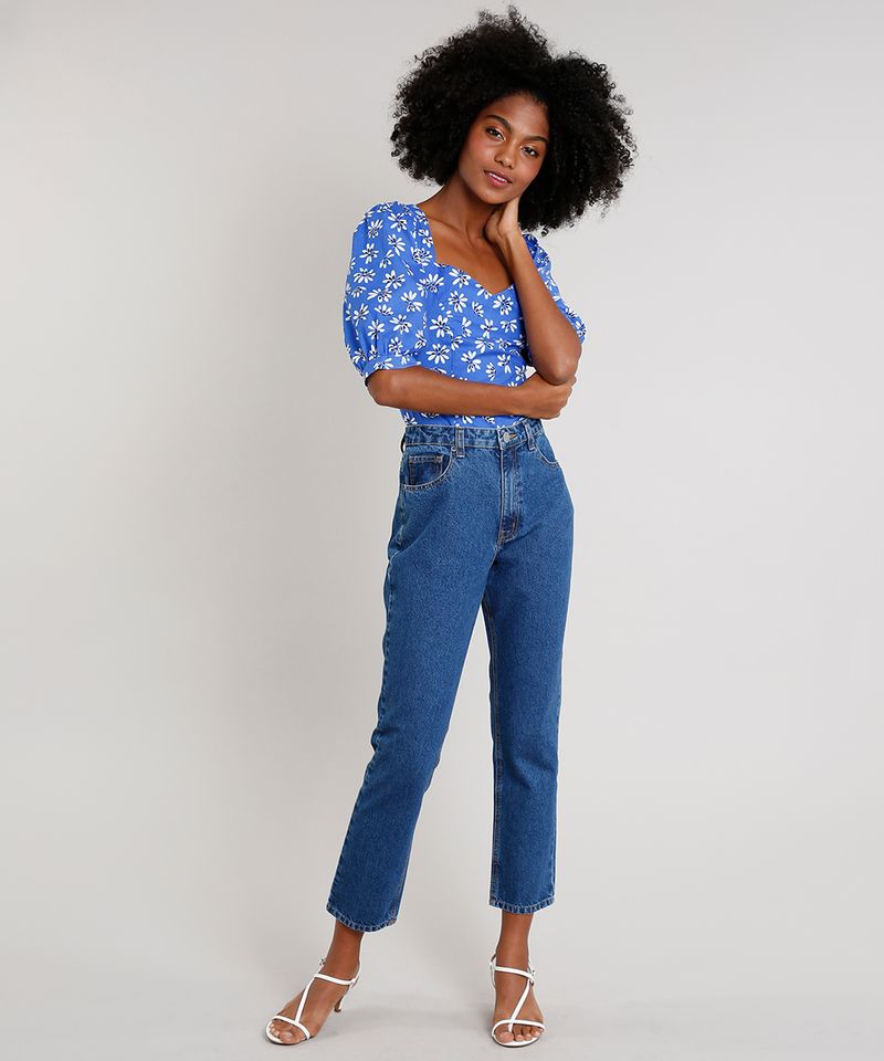 Blusa-Feminina-Mindset-Estampada-Floral-Manga-Bufante-Decote-Princesa-Azul-9722986-Azul_3