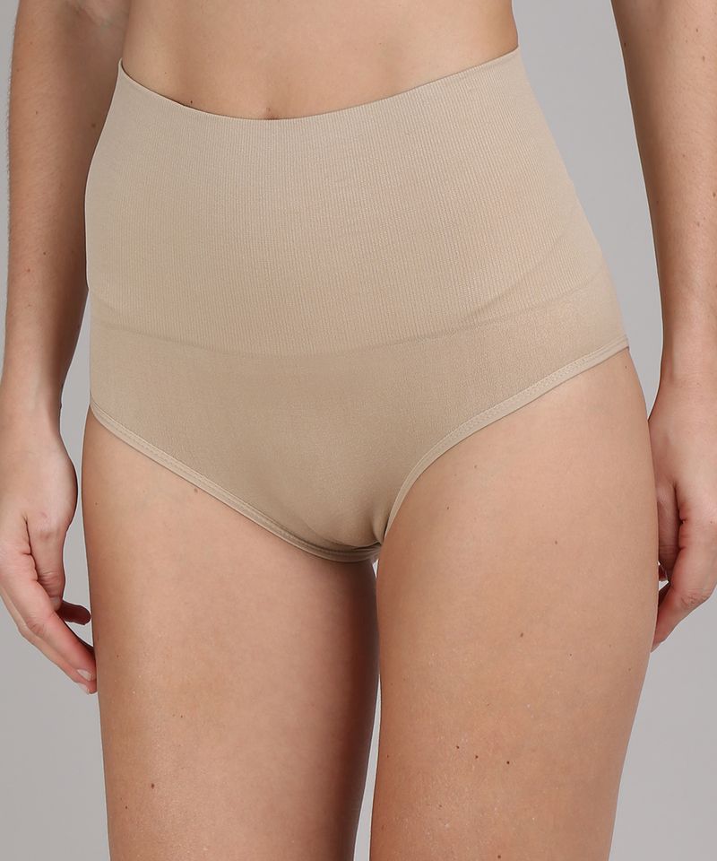 Calcinha-Slip-Redutora-Cos-Alto-Sem-Costura-Bege-8501530-Bege_1