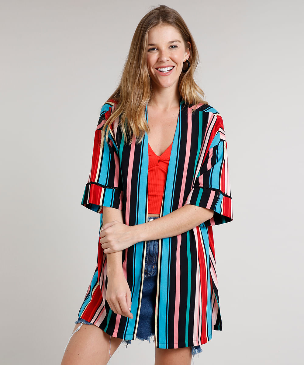 Kimono-Feminino-Listrado-com-Fendas-Rosa-9513870-Rosa_1