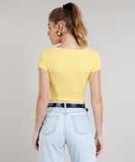 Blusa-Feminina-Cropped-Canelada-com-No-Manga-Curta-Decote-V-Amarelo-9528490-Amarelo_2