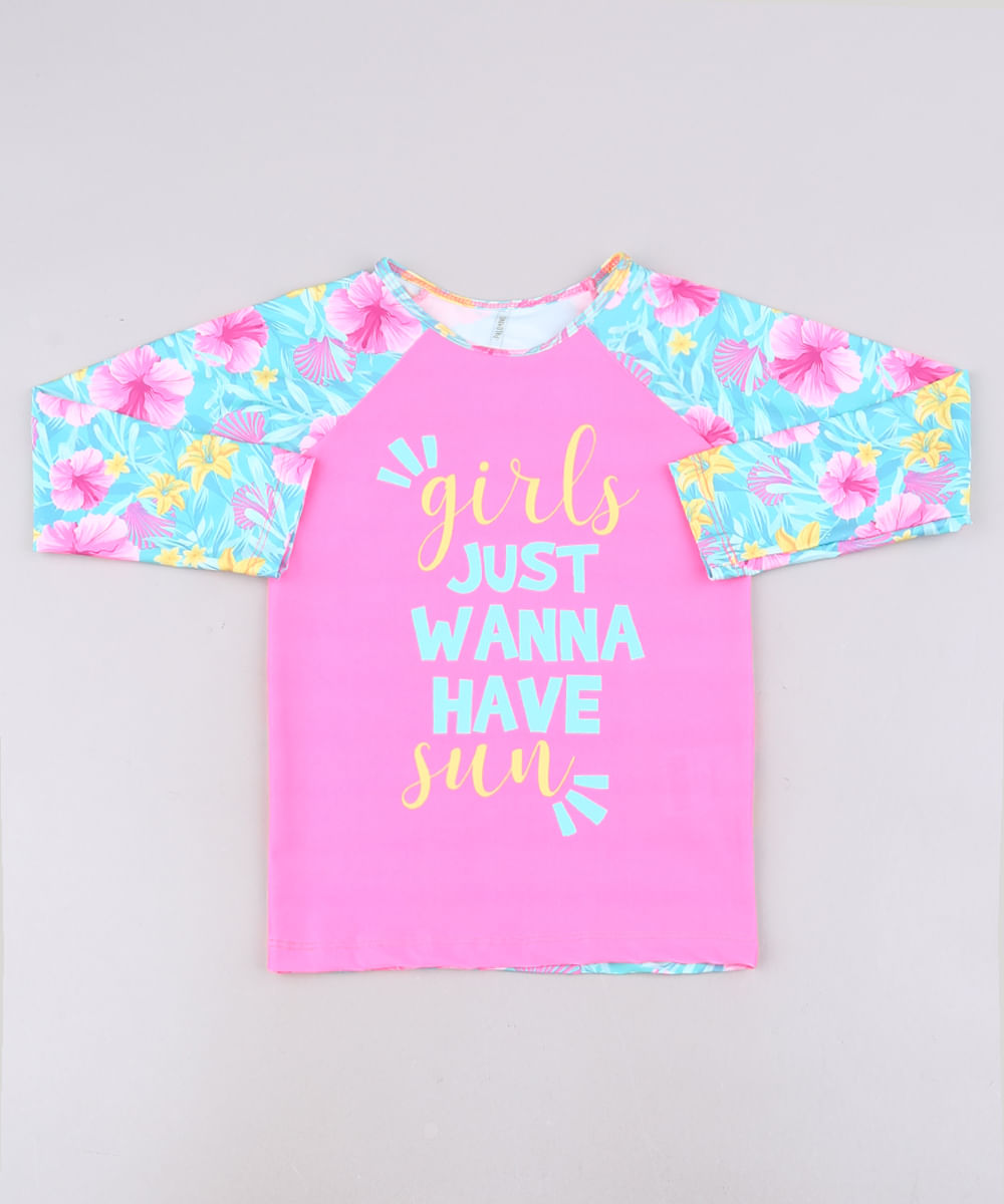 Blusa-de-Praia-Infantil-Raglan-Estampado-Floral-Manga-Longa-Rosa-9655163-Rosa_1