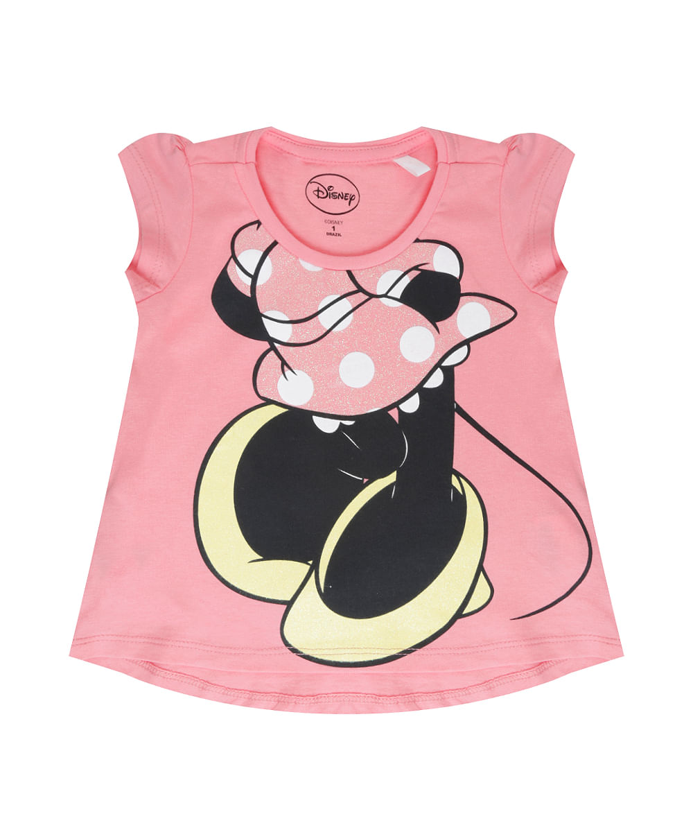 blusa minnie rosa