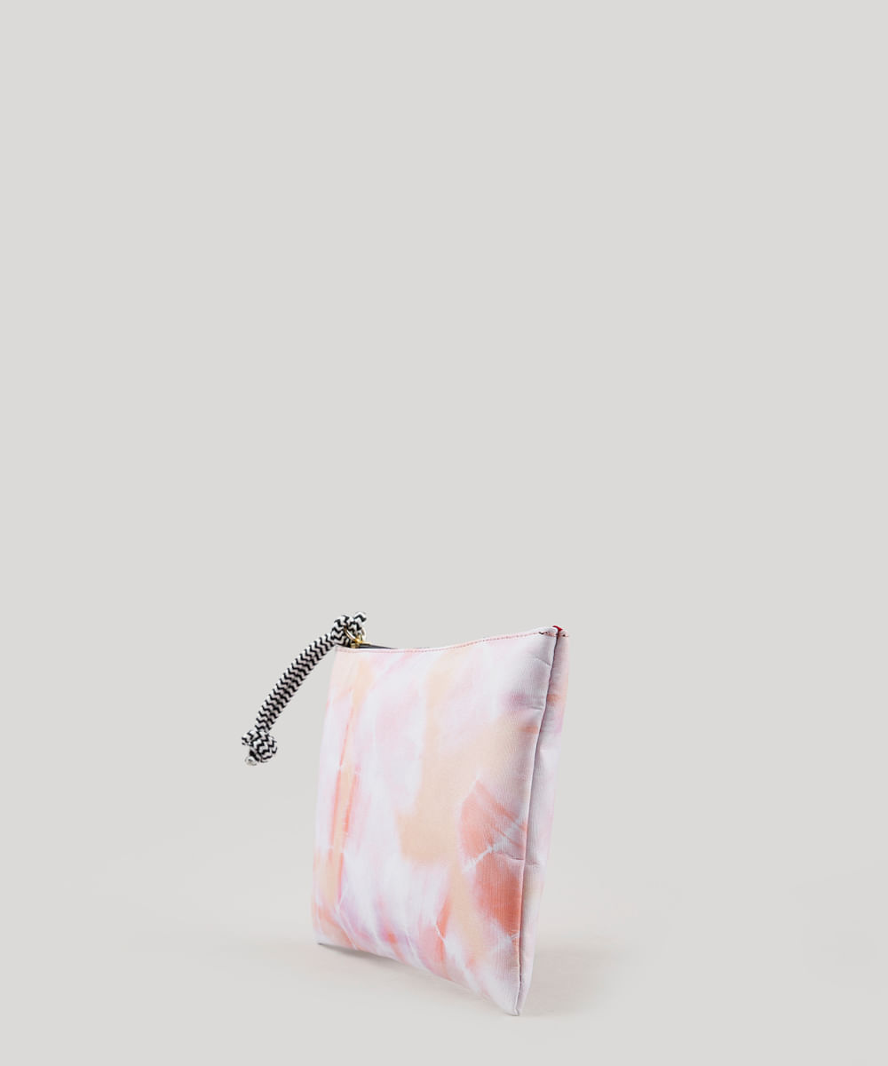 Nécessaire Feminina Estampada Tie Dye Rosa