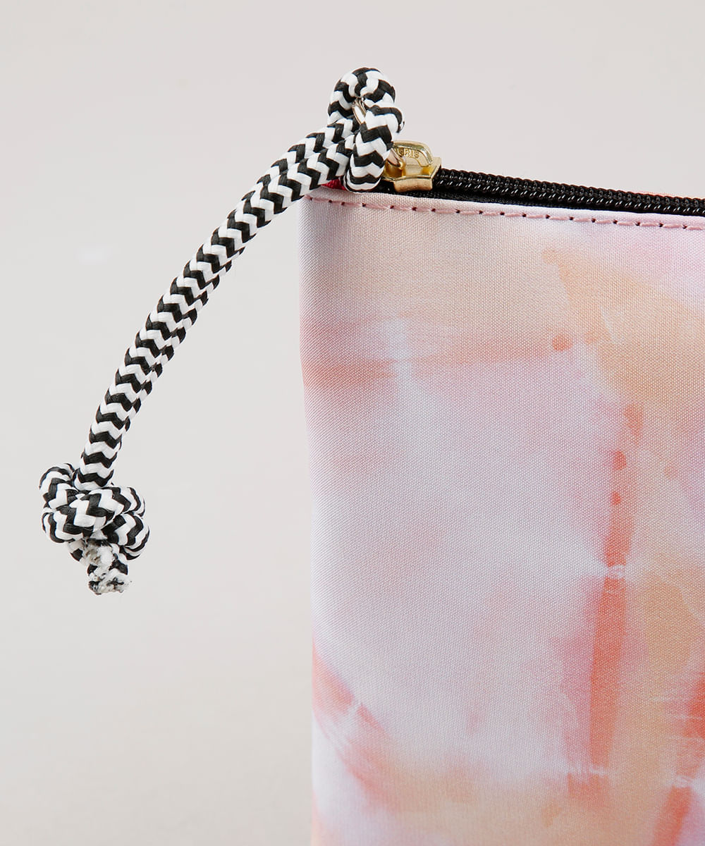 Nécessaire Feminina Estampada Tie Dye Rosa