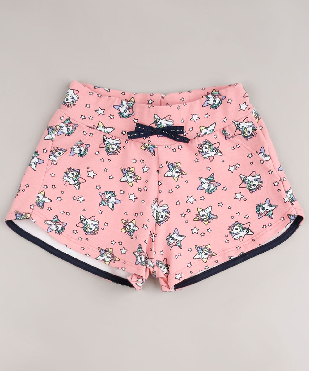 Short-Infantil-em-Moletom-My-Little-Poney-Estampada-com-Laco-Rosa-9675153-Rosa_1