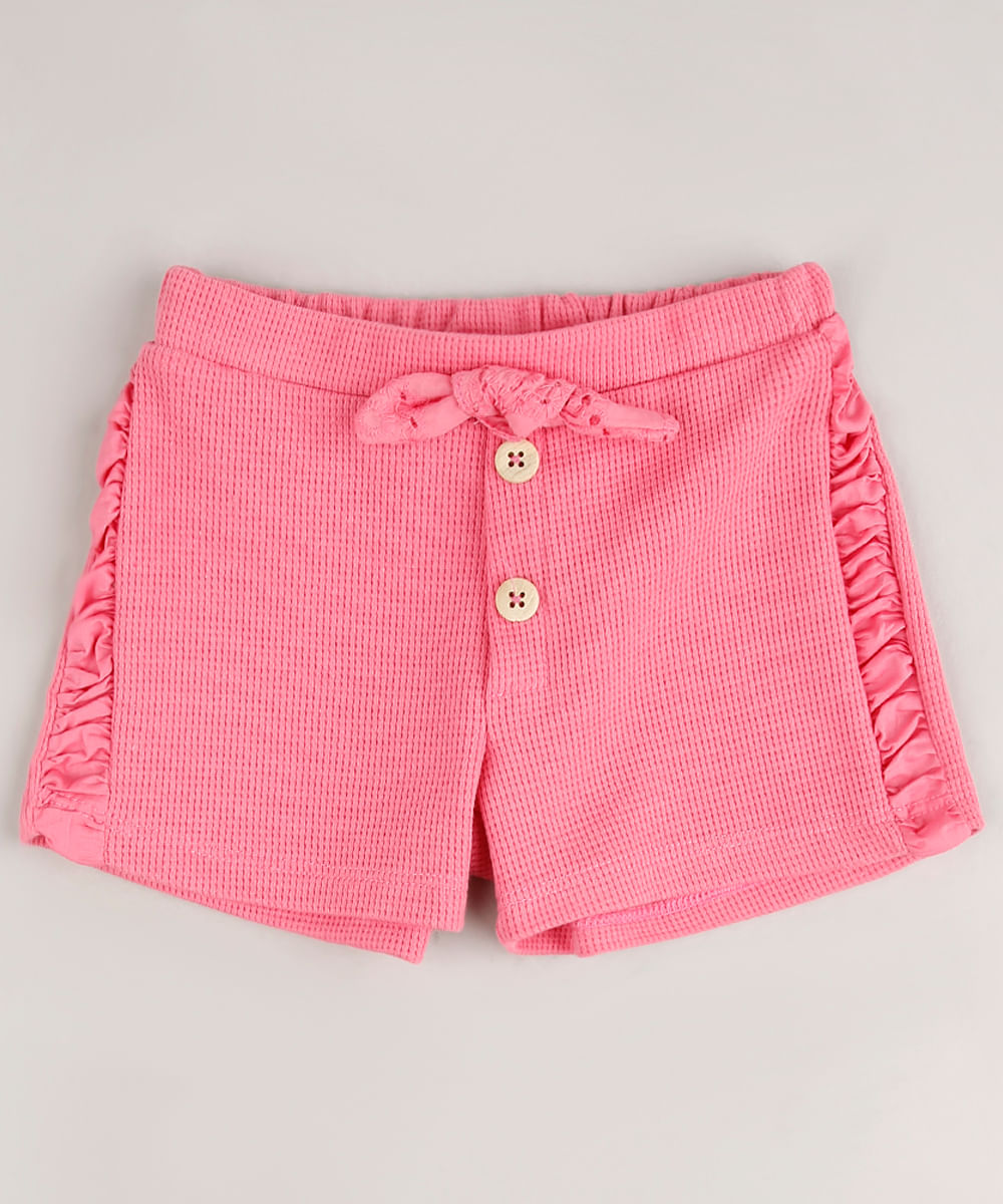 Short-Infantil-Texturizado-com-Franzido-Rosa-9680413-Rosa_1