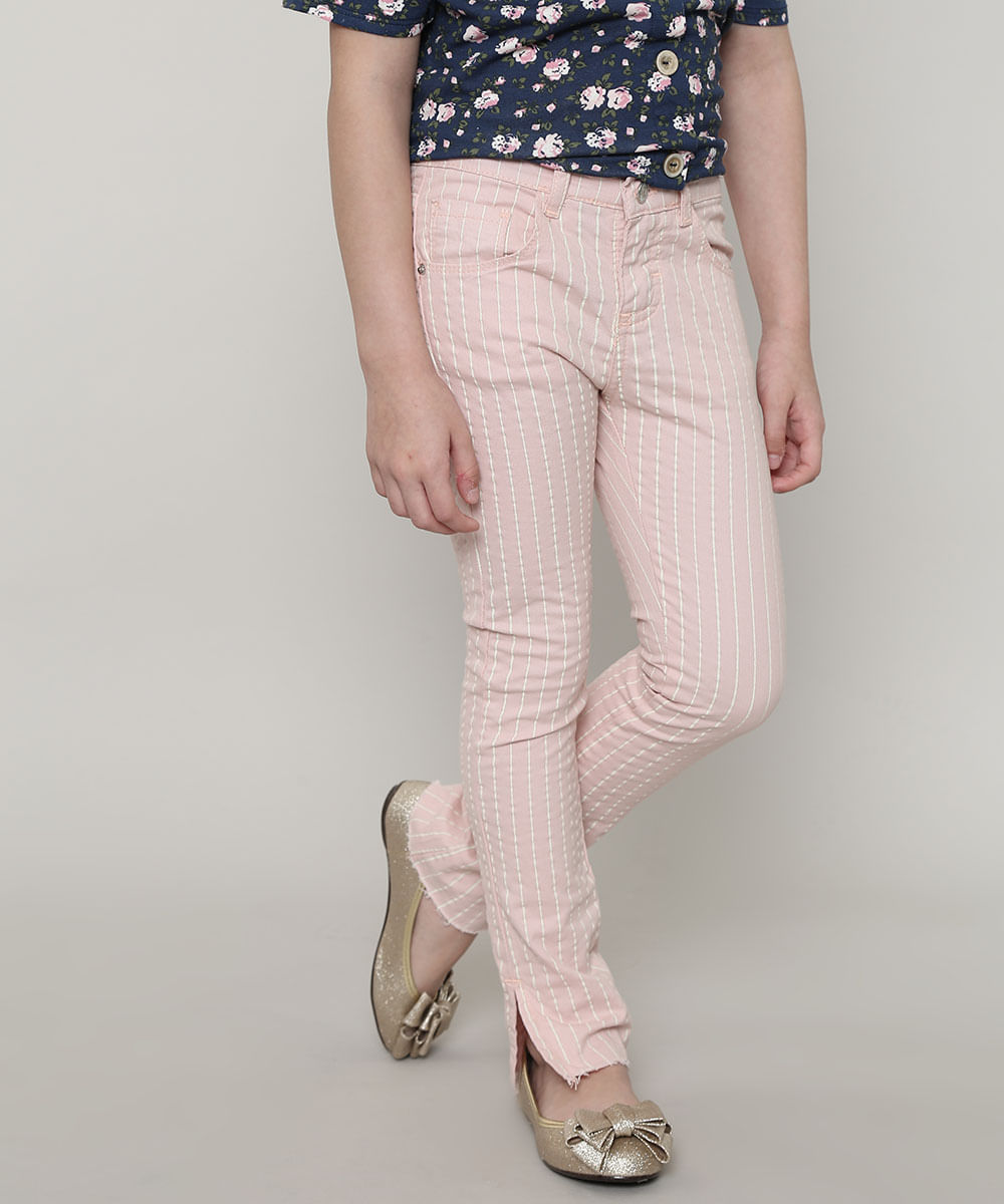 Calca-de-Sarja-Infantil-Listrada-Barra-Desfiada-Rosa-Claro-9639056-Rosa_Claro_1