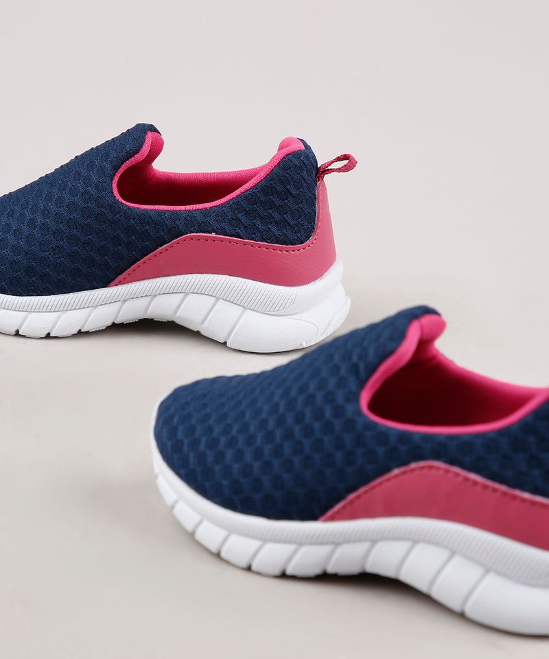 Tenis-Infantil-Esportivo-Running-com-Recortes-Azul-Marinho-9763409-Azul_Marinho_5