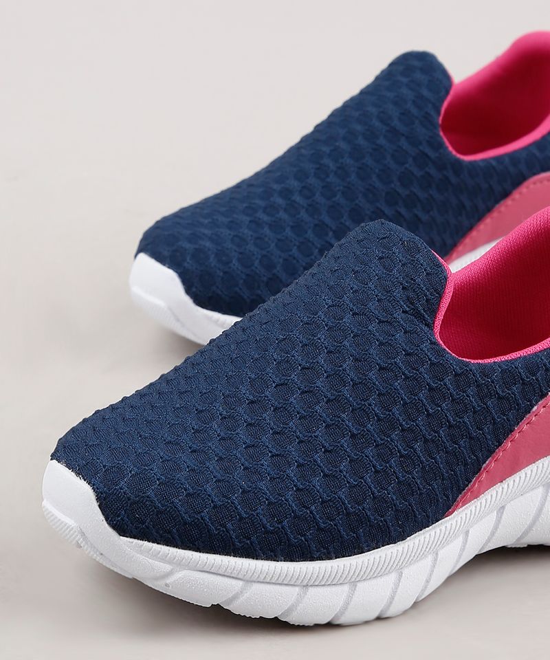 Tenis-Infantil-Esportivo-Running-com-Recortes-Azul-Marinho-9763409-Azul_Marinho_6