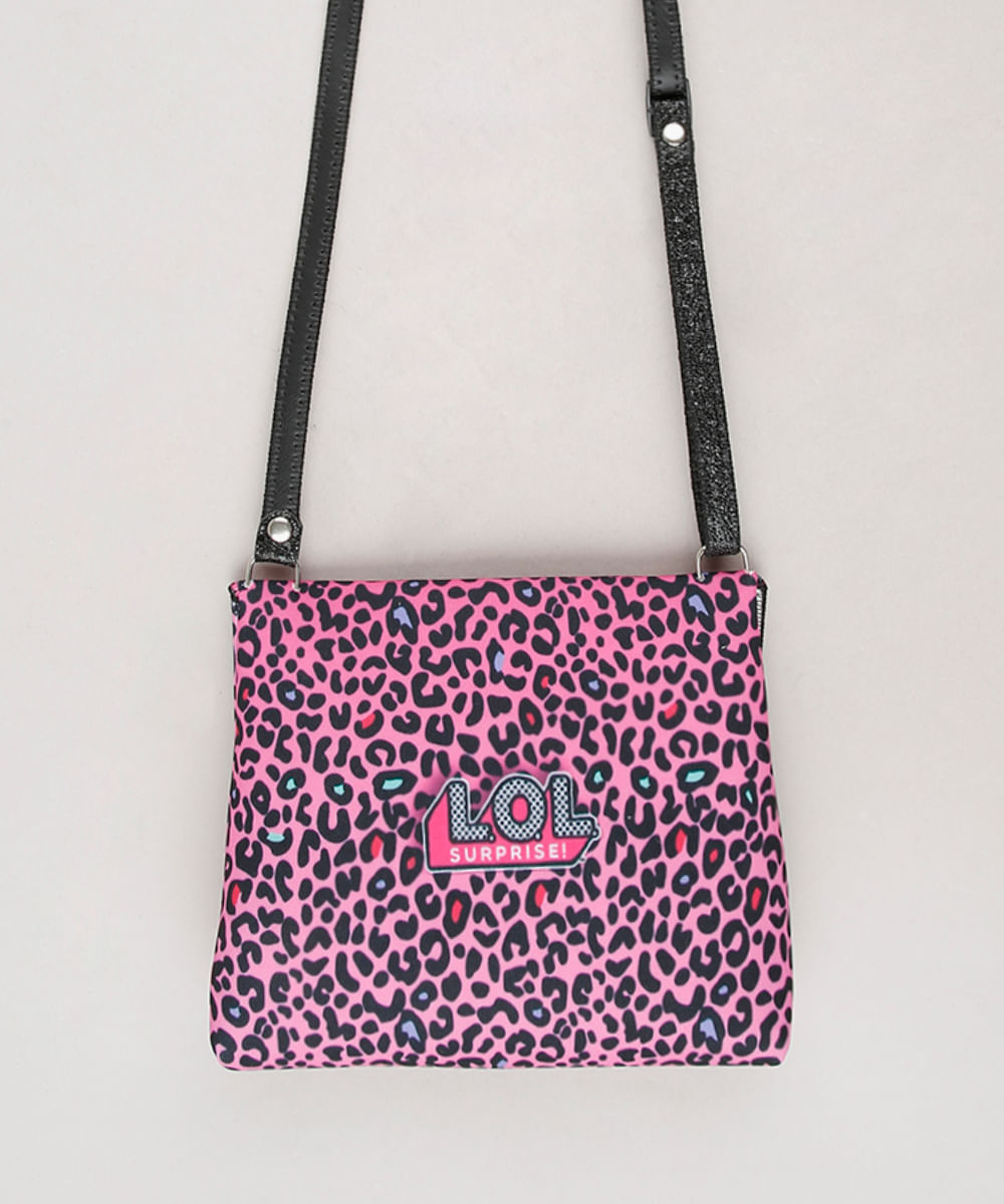 pink leopard print bolsa