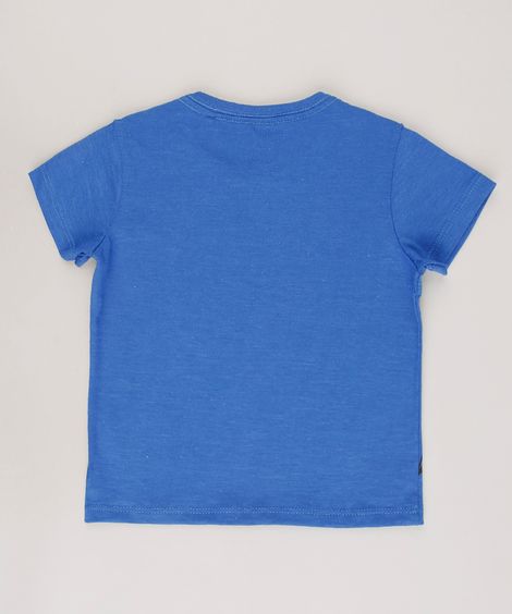 Camiseta Infantil Homem Aranha "Bring It On" Manga Curta Azul