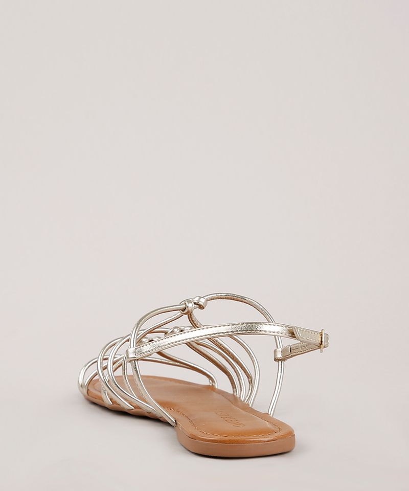 Rasteira-Feminina-Oneself-Metalizada-com-Nos-Dourada-9800930-Dourado_3