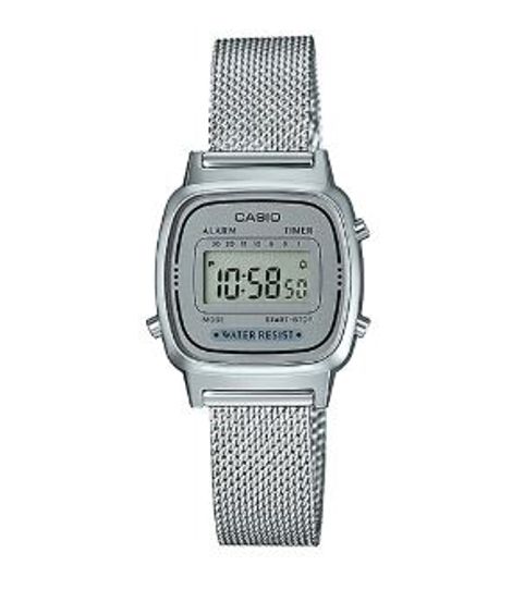 Relógio Digital Casio Feminino - LA670WEM7DF Prateado