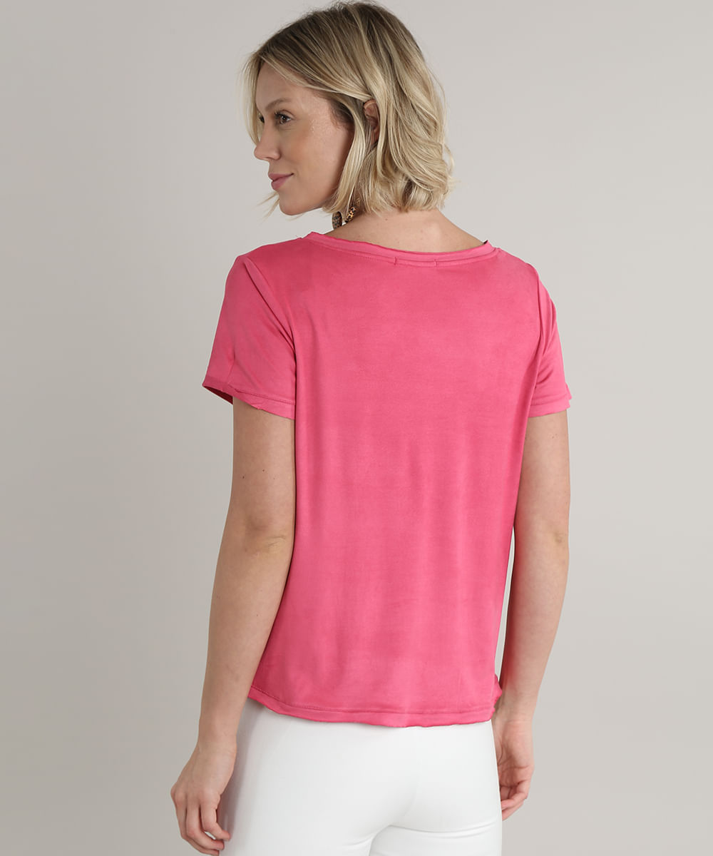 blusa suede pink