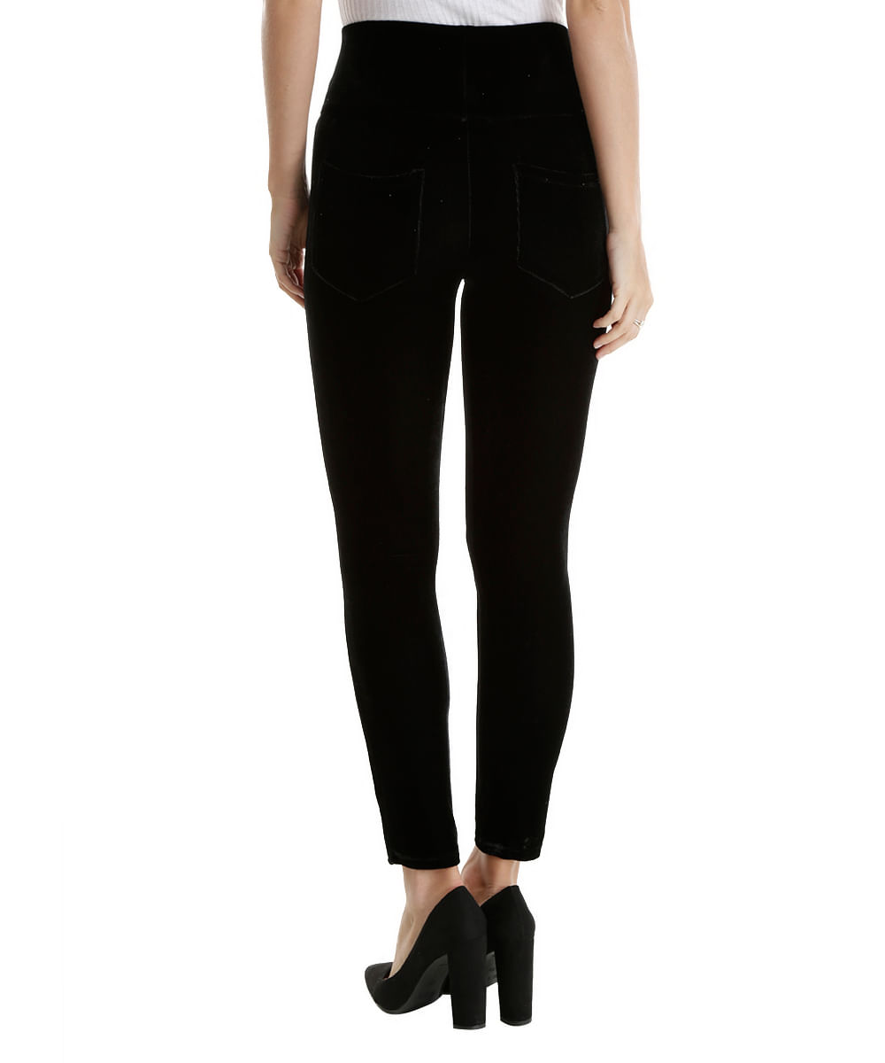Calça Legging em Veludo Preta