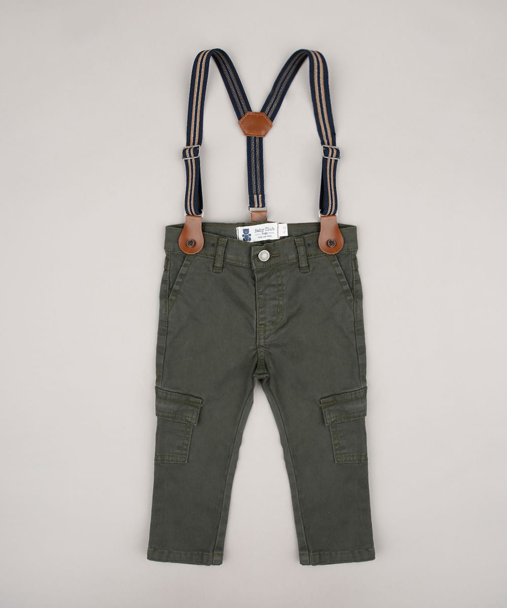Calca-de-Sarja-Infantil-Cargo---Suspensorio-Verde-9748488-Verde_1