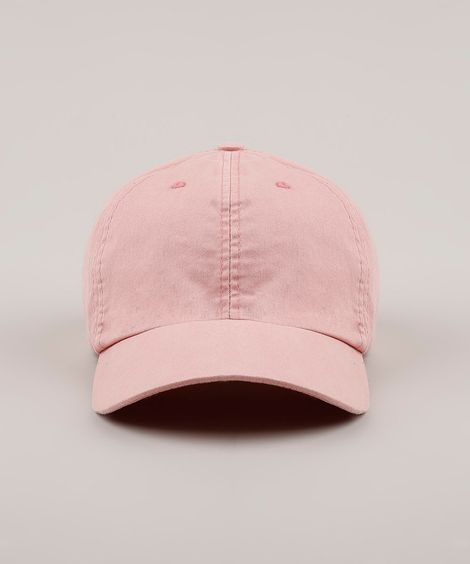Boné Masculino Aba Curva Rosa