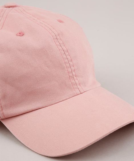 Boné Masculino Aba Curva Rosa