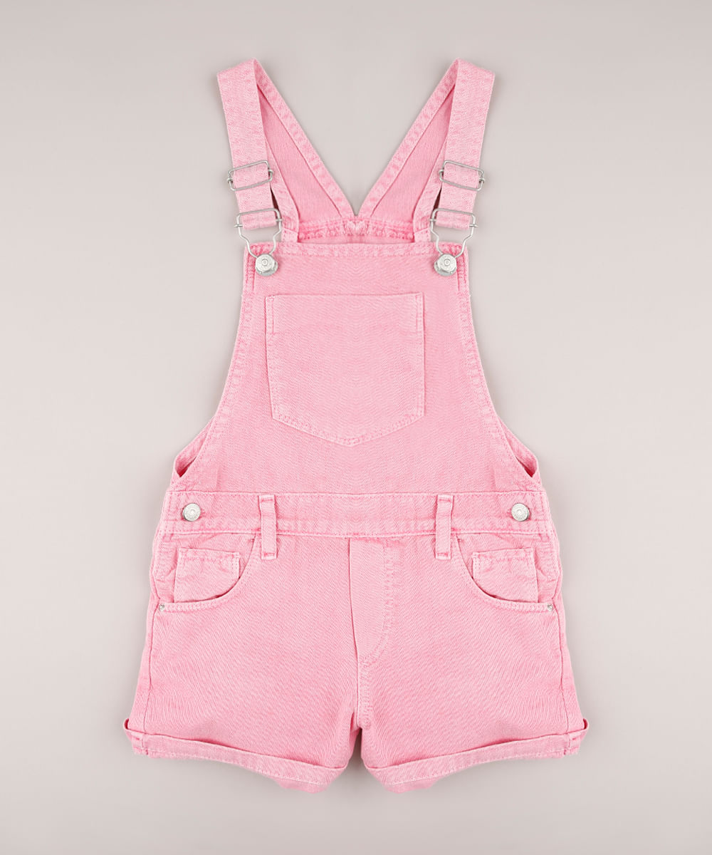 Jardineira-de-Sarja-Infantil-com-Bolsos-Rosa-9744696-Rosa_1