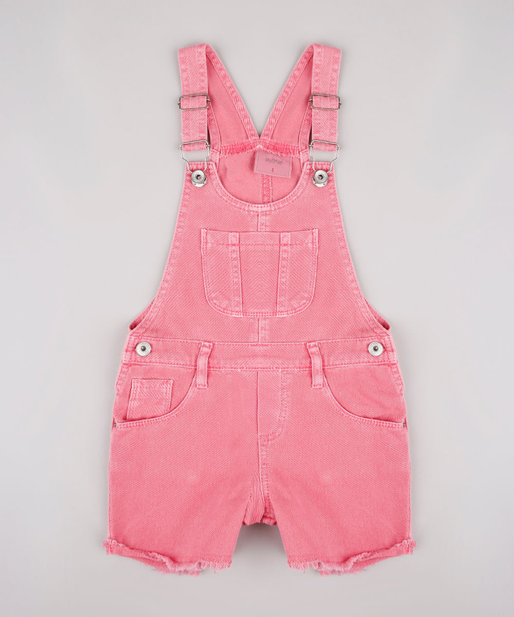 Jardineira-de-Sarja-Infantil-com-Bolsos-Rosa-9748595-Rosa_1