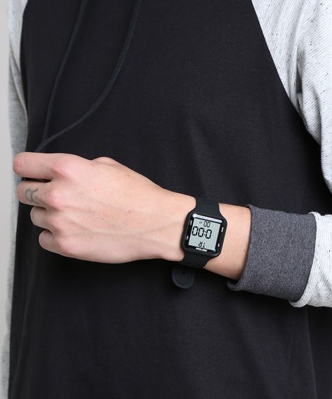 Relógio Digital Mormaii Masculino - MO66008P Preto