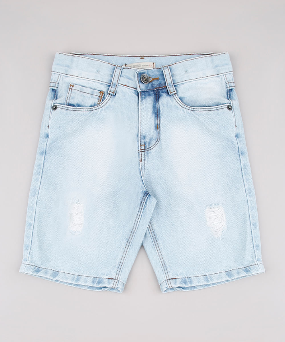 Bermuda-Jeans-Infantil-com-Rasgos-Azul-Claro-9761843-Azul_Claro_1