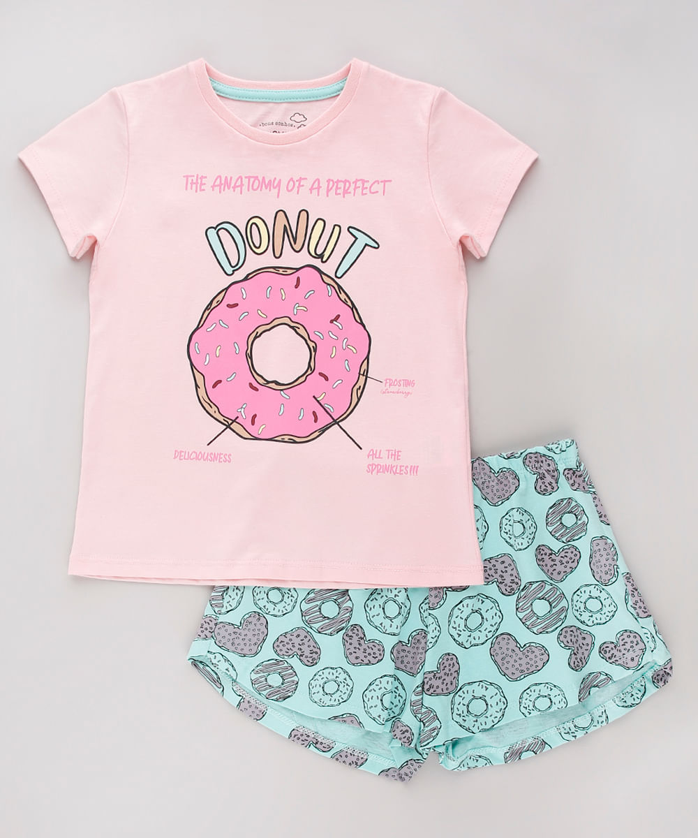 Pijama-Infantil-Donut-Manga-Curta-Rosa-9751953-Rosa_1