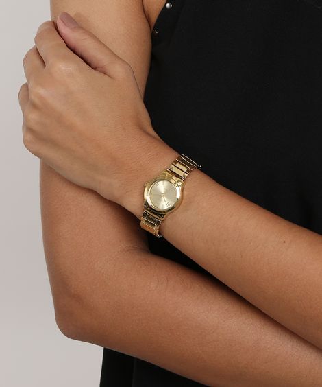 Relógio Analógico Condor Feminino - CO2035KLF4X Dourado