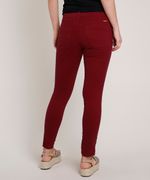 Calça Skinny Suede Barbara Zíper Na Barra Pink