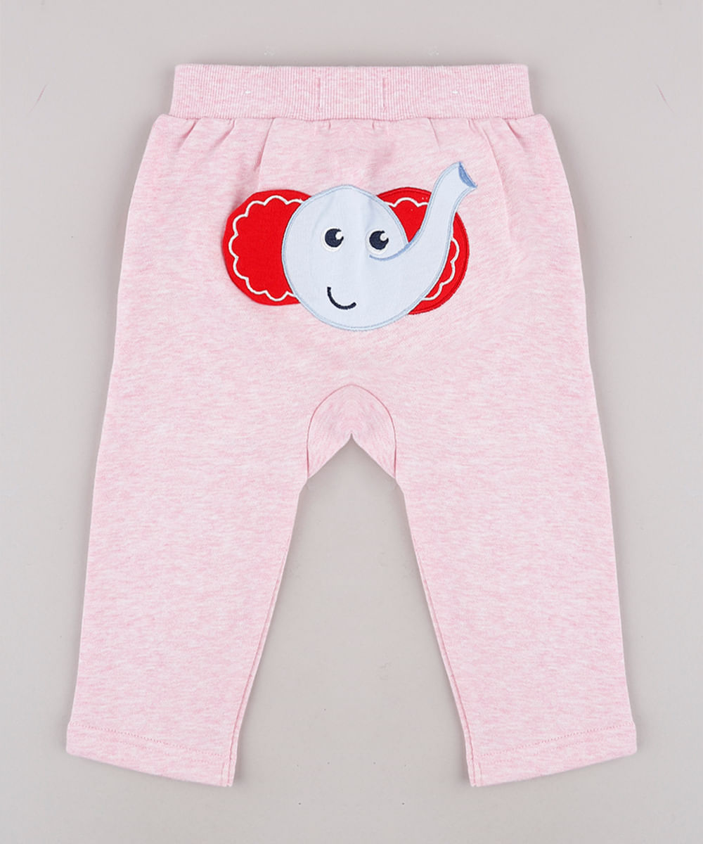 Calca-Infantil-Fisher-Price-Elefante-em-Moletom-Rosa-9683672-Rosa_1