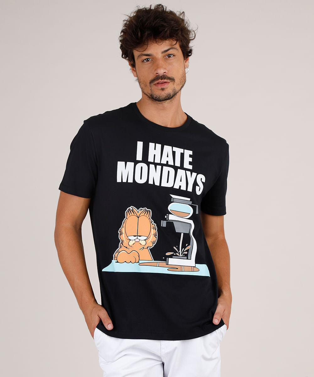 camiseta garfield masculina