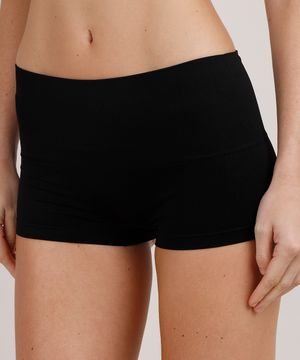 Calcinha DelRio Boyshort Corte a Fio Preta