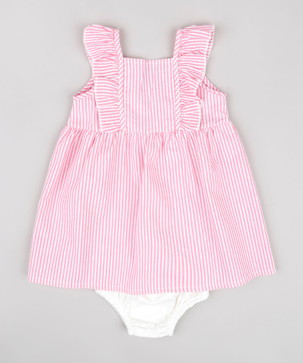 Vestido-Infantil-Listrado-com-Babado-Sem-Manga---Calcinha-Rosa-9806234-Rosa_1