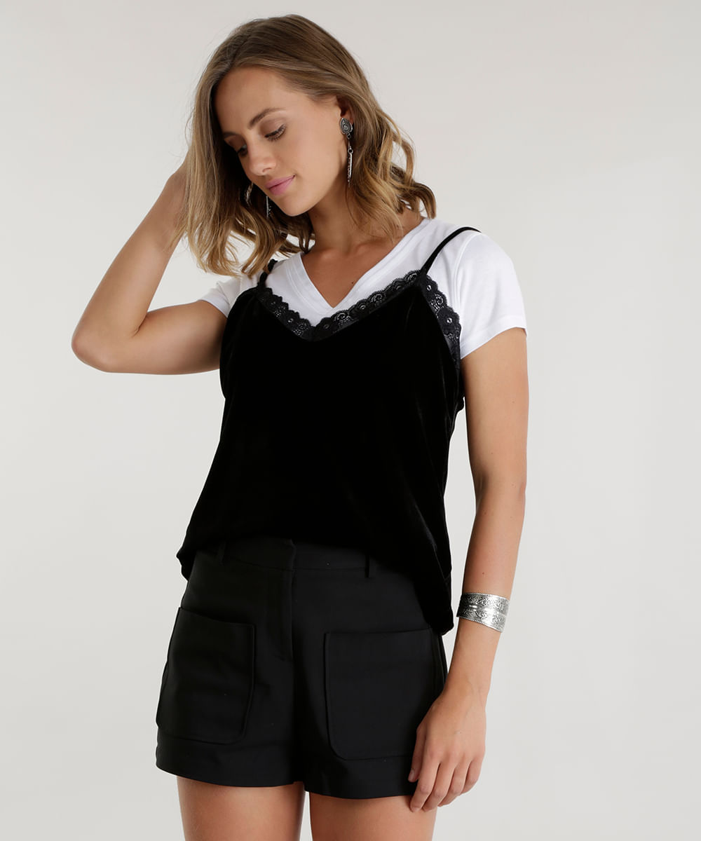 Regata-em-Veludo-com-Renda-Preta-8616983-Preto_1
