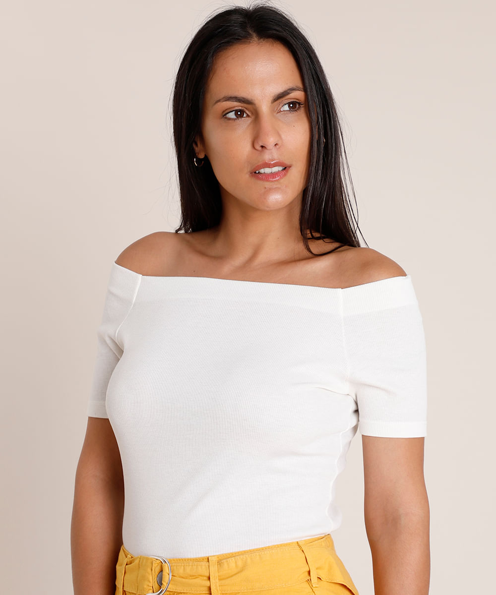 blusa ombro a ombro c&a