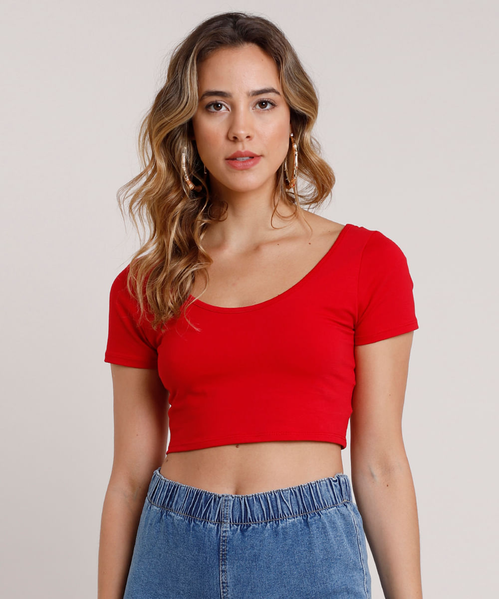 cropped vermelho cea