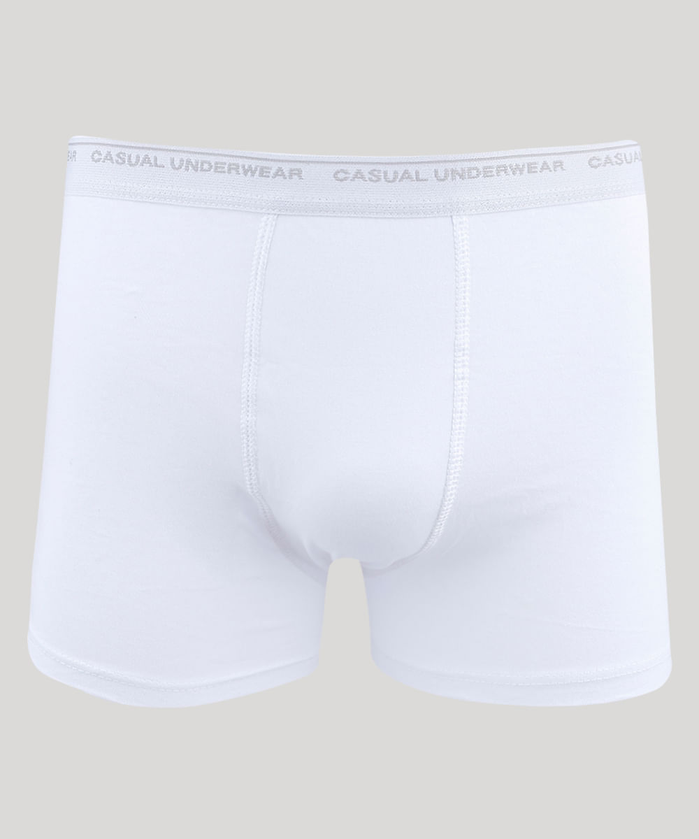 Kit de 5 Cuecas Boxer Masculina Multicor